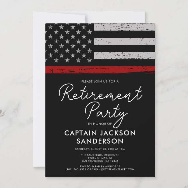 Brandbekämpningsavdelningen Pension Party brandavd Inbjudningar (Framsida)