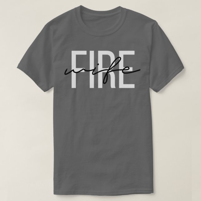Brandbekämpningsfru Brandman Life Fire babian Swea T Shirt (Design framsida)