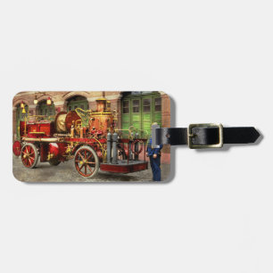 Brandbil - En elektrisk pumpbil 1907 Bagagebricka