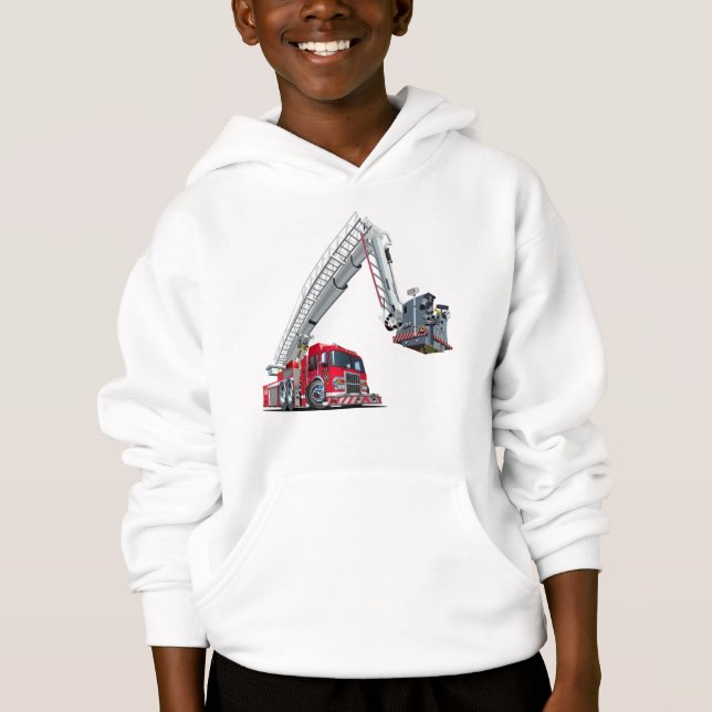 Brandbil för tecknad t shirt (Framsida)