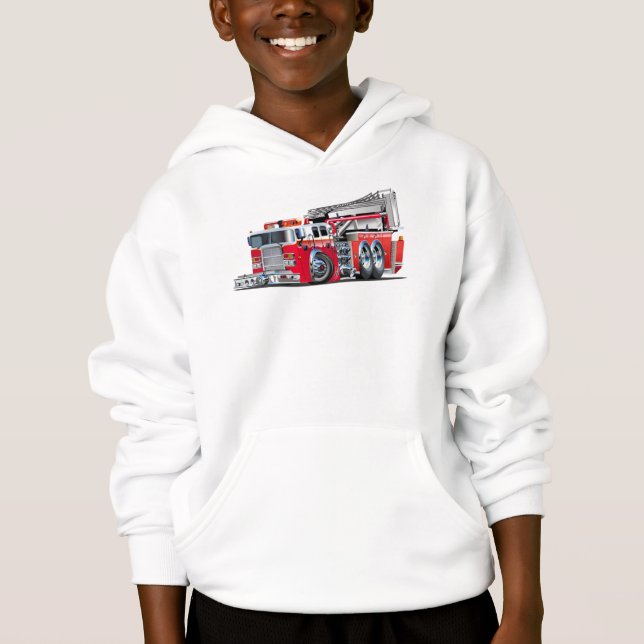 Brandbil för tecknad t shirt (Framsida)