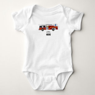 Brandbil Målad Liten Hjälte Baby Body T Shirt