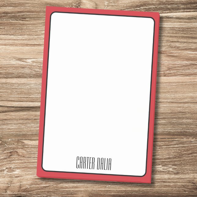 Brandbilskårens kantlinje minimalistisk profession post-it block (Skapare uppladdad)