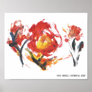 Brandblommor Poster