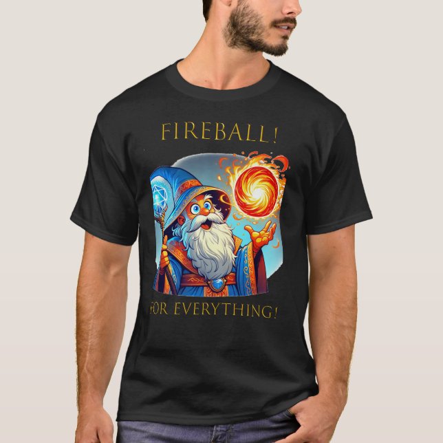 Brandboll! För allt! D&D T Shirt (Framsida)
