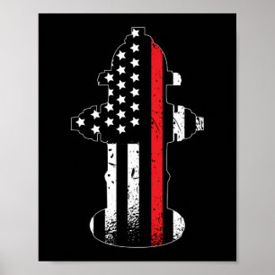 Brandbrandsläckare Thin Red Line Poster