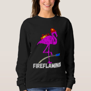 Brandbrigad Flamingo Fireman Exotic Bird T Shirt