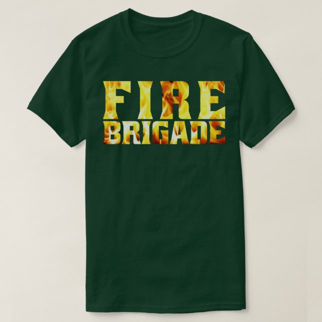 Brandbrigaderna Flames Gift Idea Firefighter T Shirt (Design framsida)