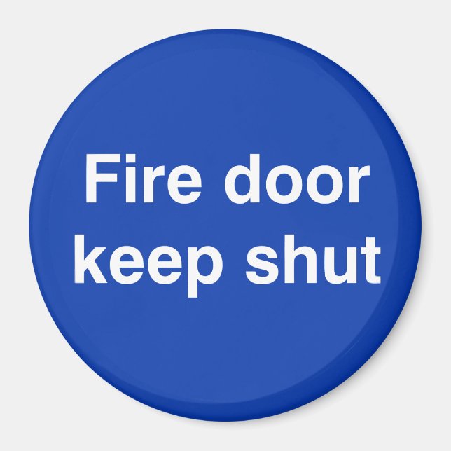 Branddörr håll stängd magnet (Framsidan)