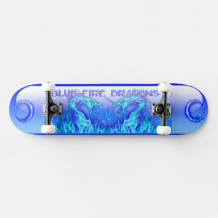BRANDDRAGONER FÖR BLÅ BRAND MINI SKATEBOARD BRÄDA 18,5 CM