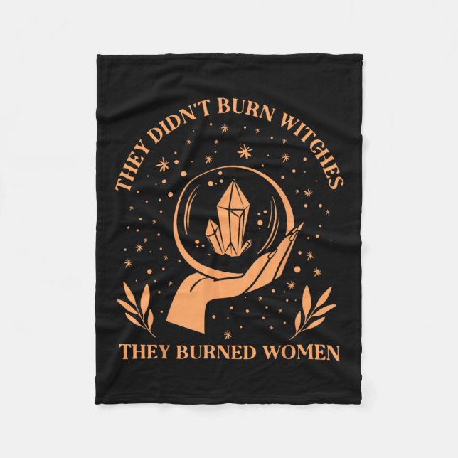 Brände inte vittnen de brände kvinnor - Feminist W Fleecefilt (Framsidan)