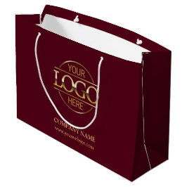 Branded Burgundy & Guld Business Logotyp Promotion