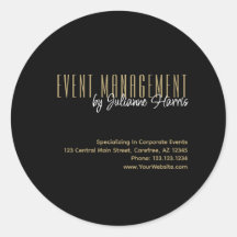 Branded Business Event Management-etikett