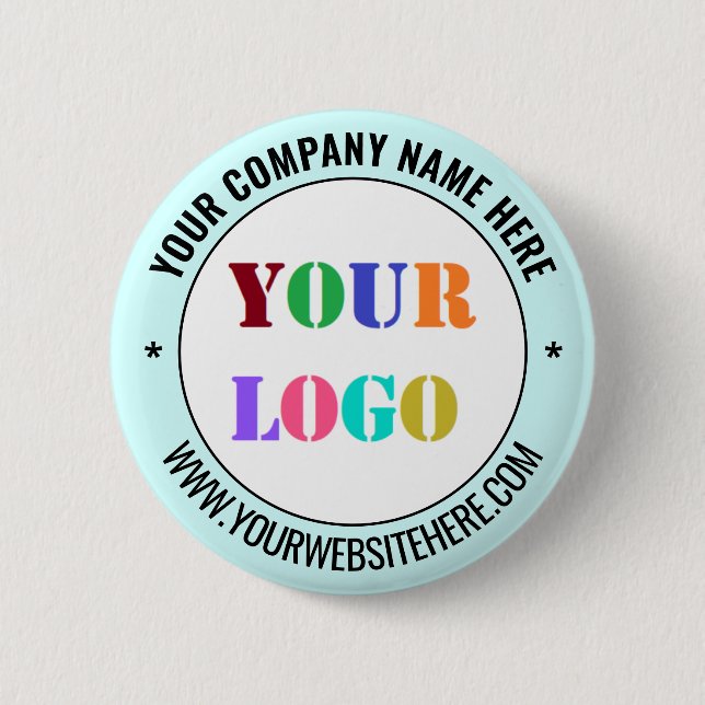 Branded Business Logo Promotional Button Example Knapp (Framsida)