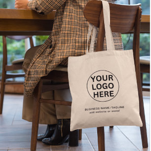 Branded Business Logotyp Promoted Tygkasse