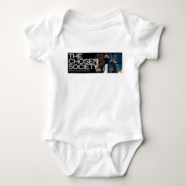 Branded CHOSENSOCIETY småbarn body kostym T Shirt (Framsida)