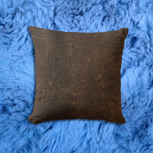 Branded Cowhide Faux Leather Kudde