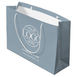 Branded Dusty Blue Business Logo Promotional