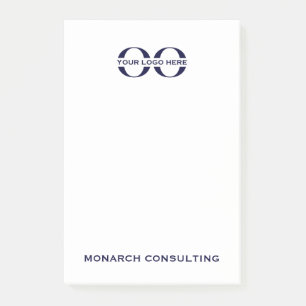 Branded Logotyp Company Namn Post-it Notes Block