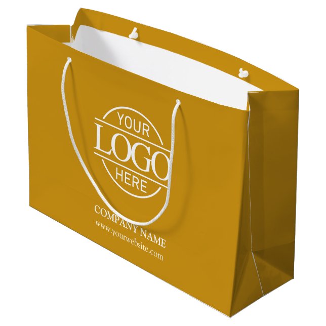 Branded Mustard Yellow Business Logo Promotional (Baksidan Vinklad)