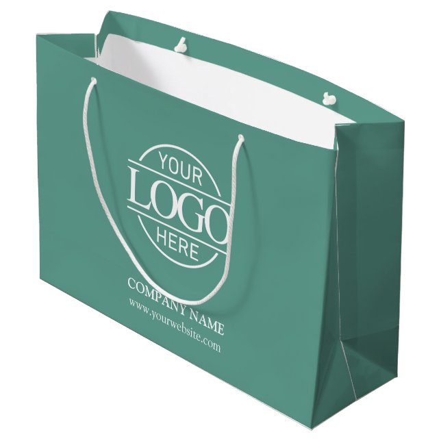 Branded Teal Green Business Logo Promotional (Baksidan Vinklad)