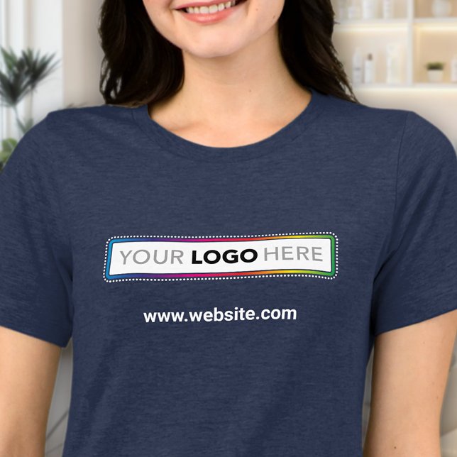 Branded Women’s Business T-shirt - Logo & Website (Skapare uppladdad)
