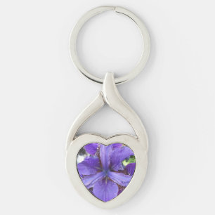 Brandeis Twisted Heart Silverfärgad Nyckelring