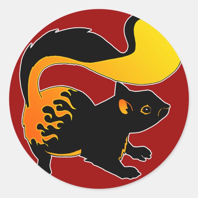 Brandekorre Runt Klistermärke (Framsida)