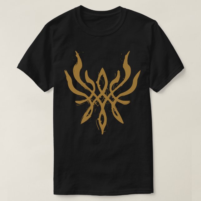 Brandemblem Tre hus Byleth Vapensköld av Flames Bl T Shirt (Design framsida)