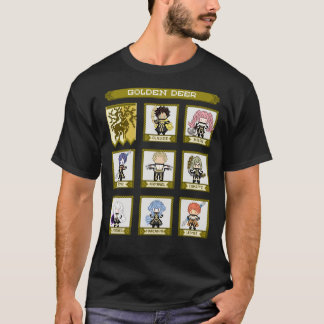 Brandemblem Tre hus Golden Hjort House Pixel P T Shirt
