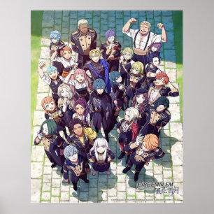 Brandemblem tre hus poster