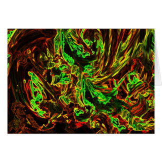 Branden i måne hälsningskort