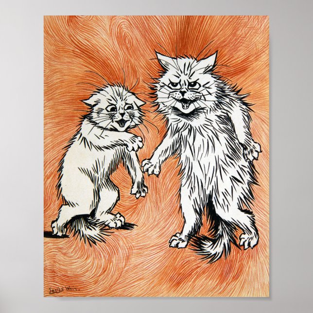 Branden i minden, Louis Wain Poster (Framsidan)
