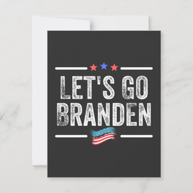 Branden konservativ, flagga lustig anti biden t-sh (Framsida)
