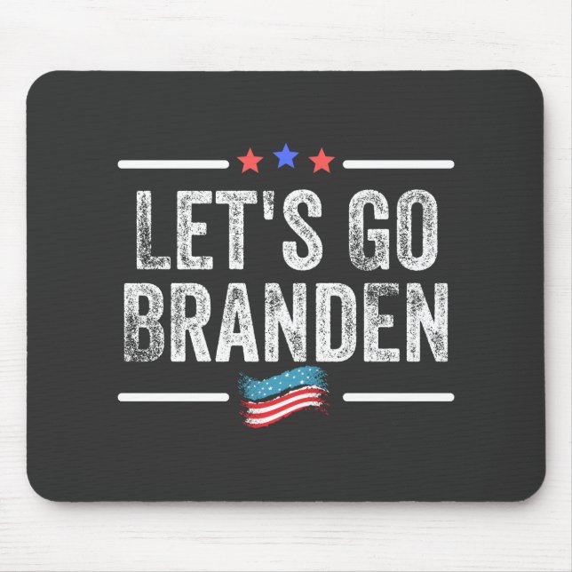Branden konservativ, flagga lustig anti biden t-sh musmatta (Framsidan)