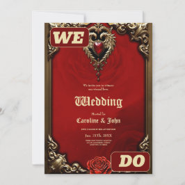 Branden och guld. inbjudningar