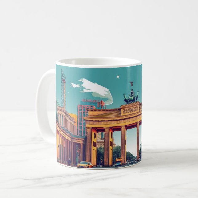 Brandenburg Gate-mugg Kaffemugg (Framsida vänster)