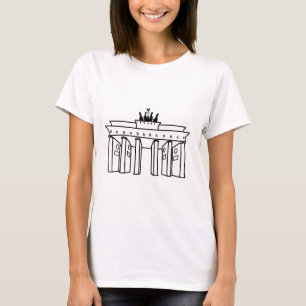 Brandenburg Grind, Berlin" Minimalistisk konst T Shirt