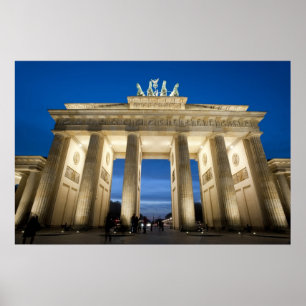 Brandenburg Grind-Berlin Skriv ut Poster