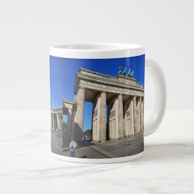 Brandenburg Grind, Berlin, Tyskland Jumbo Mugg (Framsida höger)