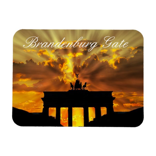Brandenburg Grind, Berlin, Tyskland Magnet (Horisontell)