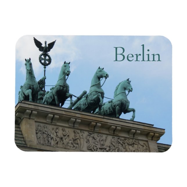 Brandenburg Grind, Berlin, Tyskland Magnet (Horisontell)