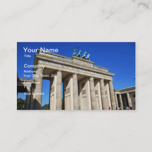 Brandenburg Grind, Berlin, Tyskland Visitkort