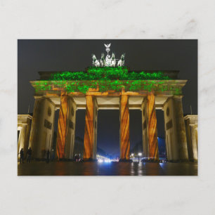 Brandenburg Grind, Berlin, Tyskland Vykort