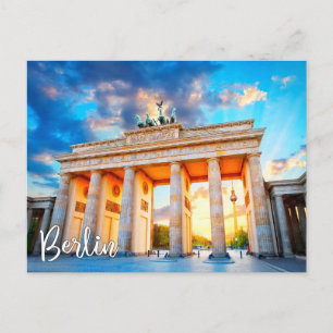 Brandenburg Grind, Berlin, Tyskland Vykort