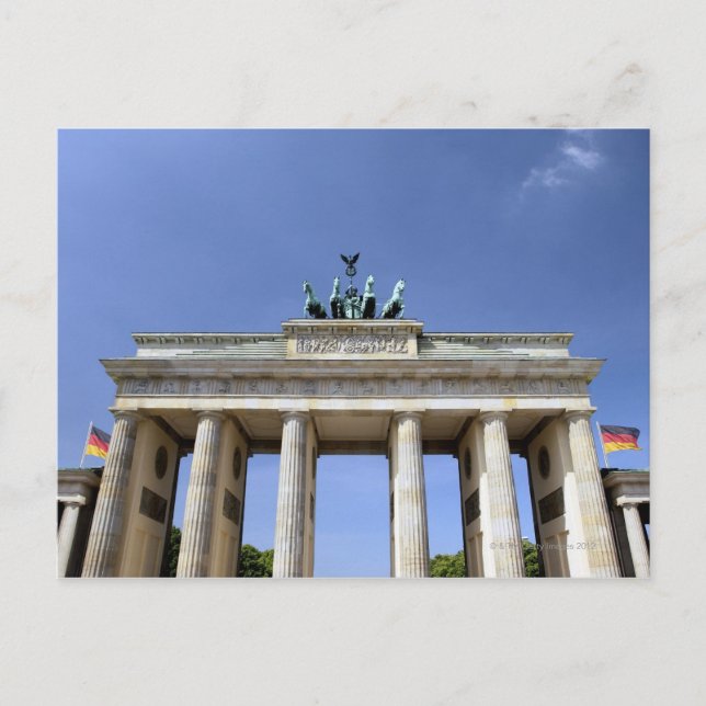 Brandenburg Grind, Berlin, Tyskland Vykort (Framsida)