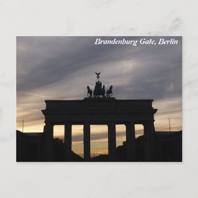 Brandenburg Grind, Berlin Vykort (Framsida)