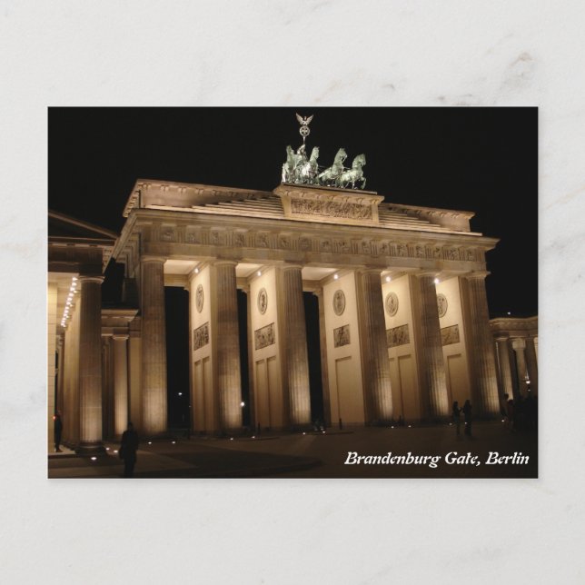 Brandenburg Grind, Berlin Vykort (Framsida)
