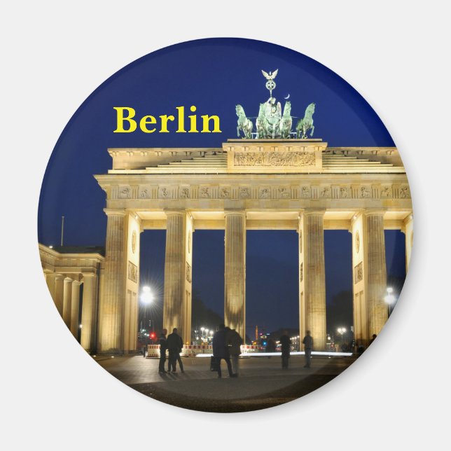 Brandenburg Grind i Berlin, Tyskland Magnet (Framsidan)