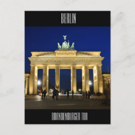 Brandenburg Grind i Berlin, Tyskland Vykort